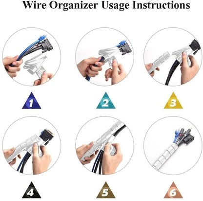 Flexible Spiral Cable Organizer & Wire Protector – 10mm & 16mm