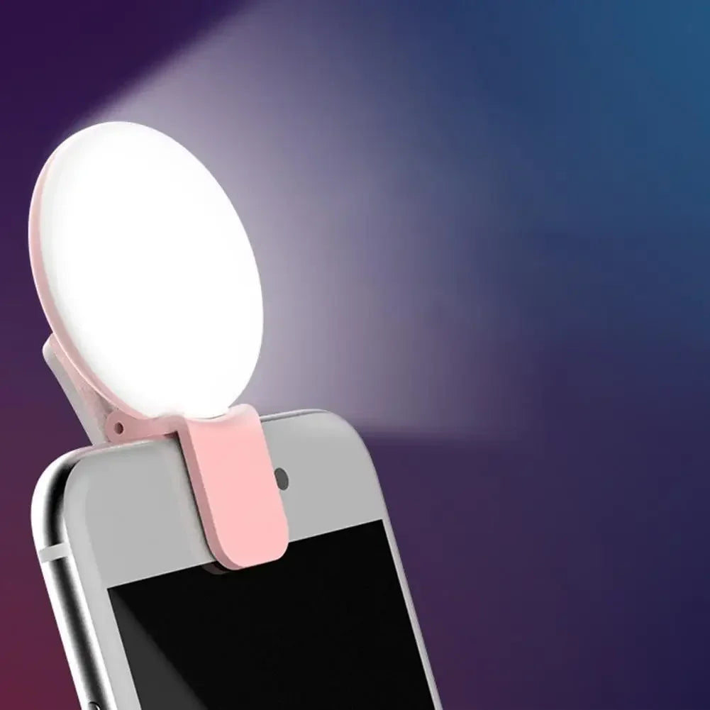 Mini Clip-On Selfie Ring Light