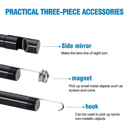 USB Endoscope Camera – IP67 Waterproof Inspection Borescope for Android & PC