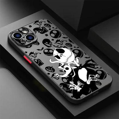 Halloween J-Jack S-Skellington Phone Case For iPhone 17e 17 16e 16 15 14 13 12 11 Mini Pro Air Max X XR XSMax 7 8 6 6s Plus