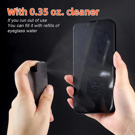 2-in-1 Microfiber Screen Cleaner Spray Bottle