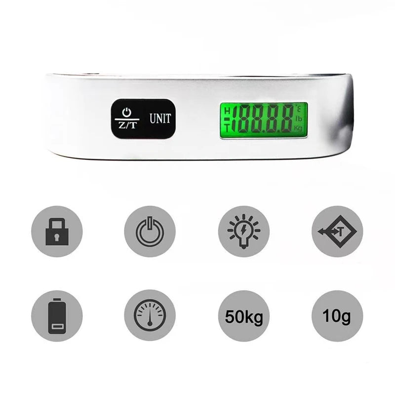 Portable Digital Luggage Scale – 50kg/110lb LCD Display