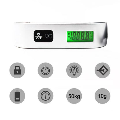 Portable Digital Luggage Scale – 50kg/110lb LCD Display