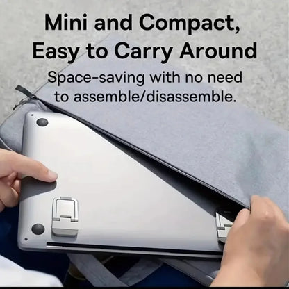 Compact Portable Laptop Stand: Invisible, Foldable, Ergonomic Desk Support for 25.4-45.72 cm Laptops, Tablets, Keyboards, and Ph