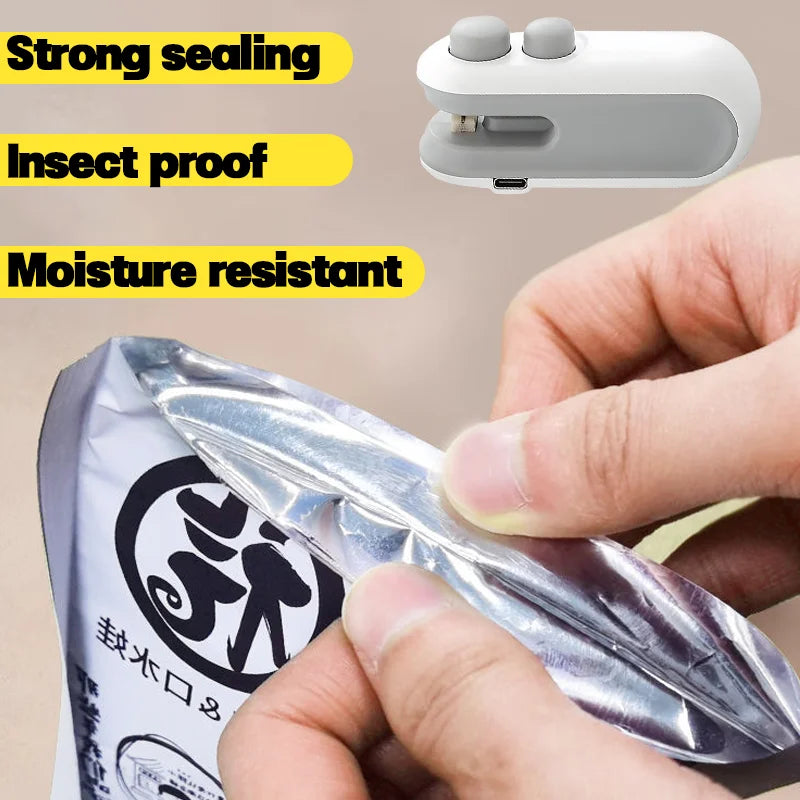 2-in-1 Rechargeable Mini Bag Sealer with Cutter