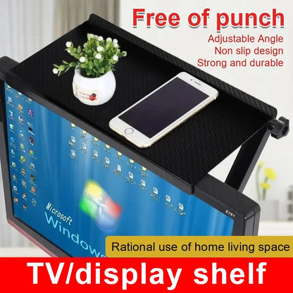 Monitor & TV Screen Top Storage Rack Organizer