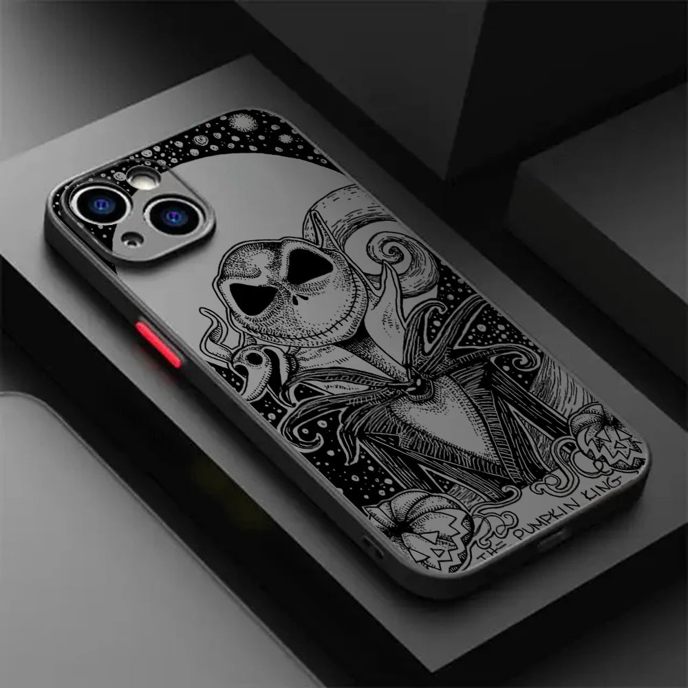 Halloween J-Jack S-Skellington Phone Case For iPhone 17e 17 16e 16 15 14 13 12 11 Mini Pro Air Max X XR XSMax 7 8 6 6s Plus