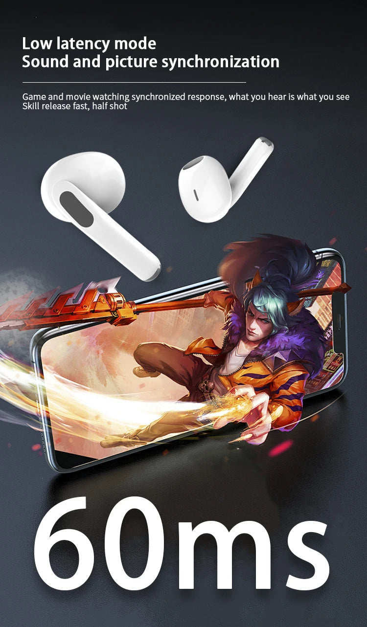 Wireless Bluetooth Earbuds with Noise Reduction