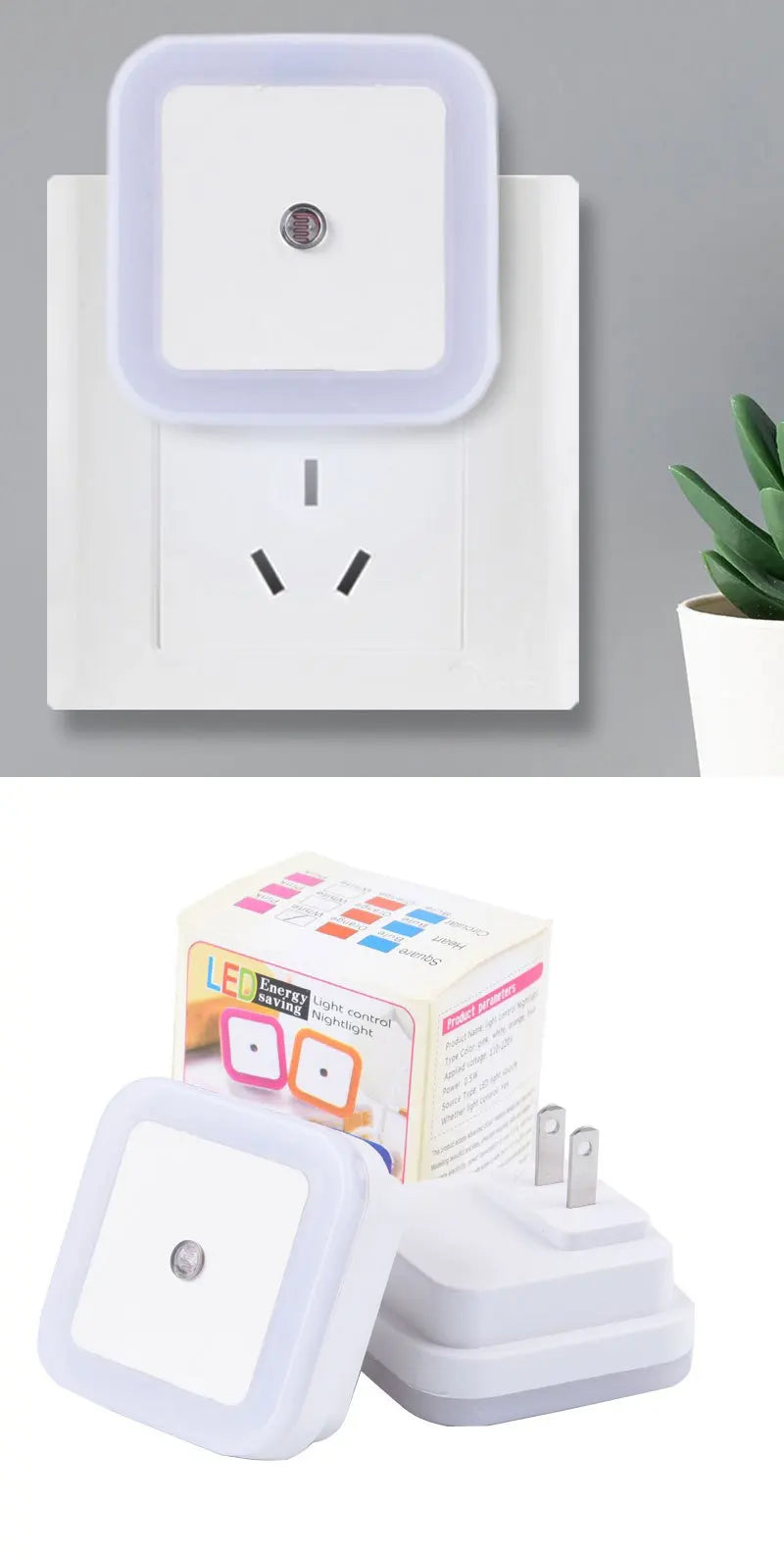 Intelligent LED Night Light | Auto On/Off Sensor