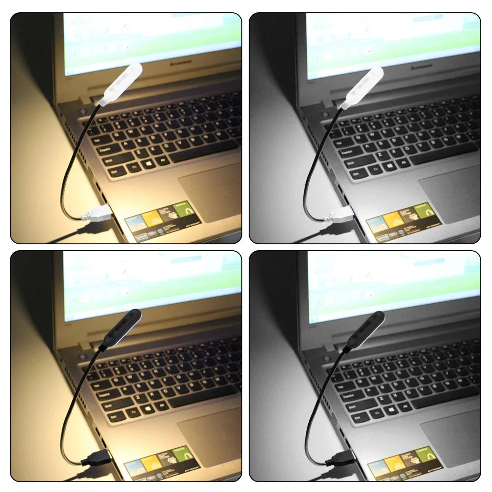 Mini USB LED Reading Lamp – Flexible Neck for Laptop, Power Bank & PC