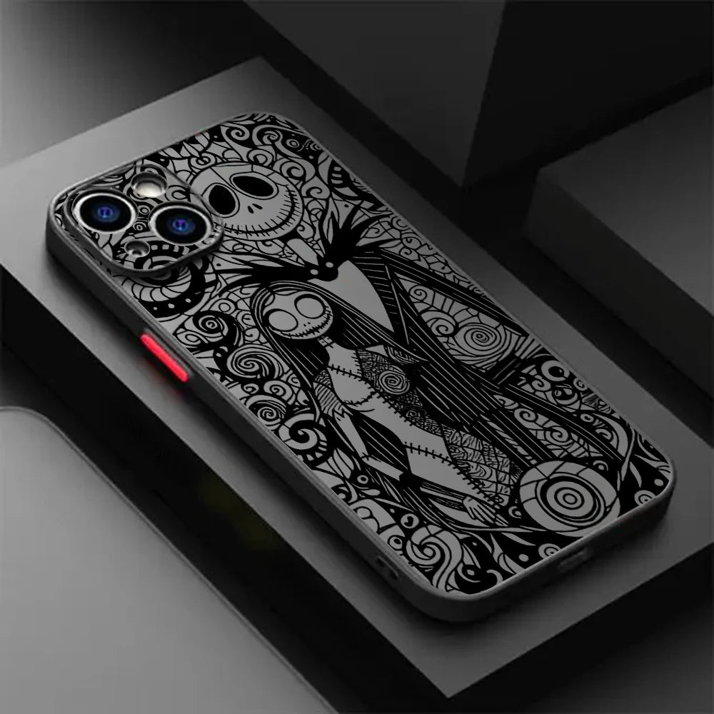 Halloween J-Jack S-Skellington Phone Case For iPhone 17e 17 16e 16 15 14 13 12 11 Mini Pro Air Max X XR XSMax 7 8 6 6s Plus
