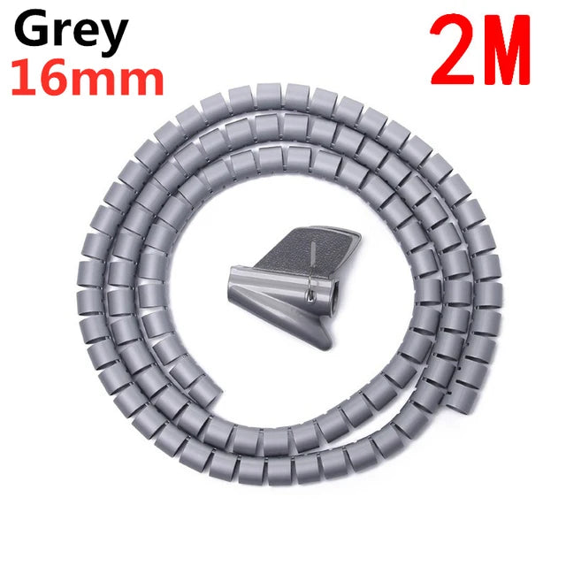 Flexible Spiral Cable Organizer & Wire Protector – 10mm & 16mm
