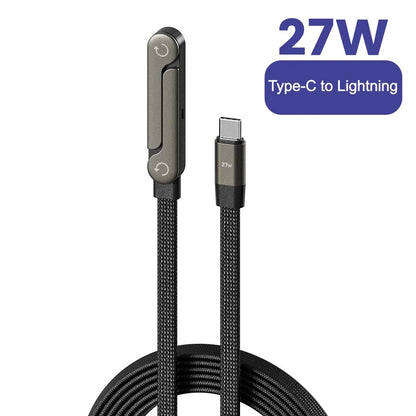 2-in-1 Type-C to Lightning Fast Charging Cable & Foldable Stand