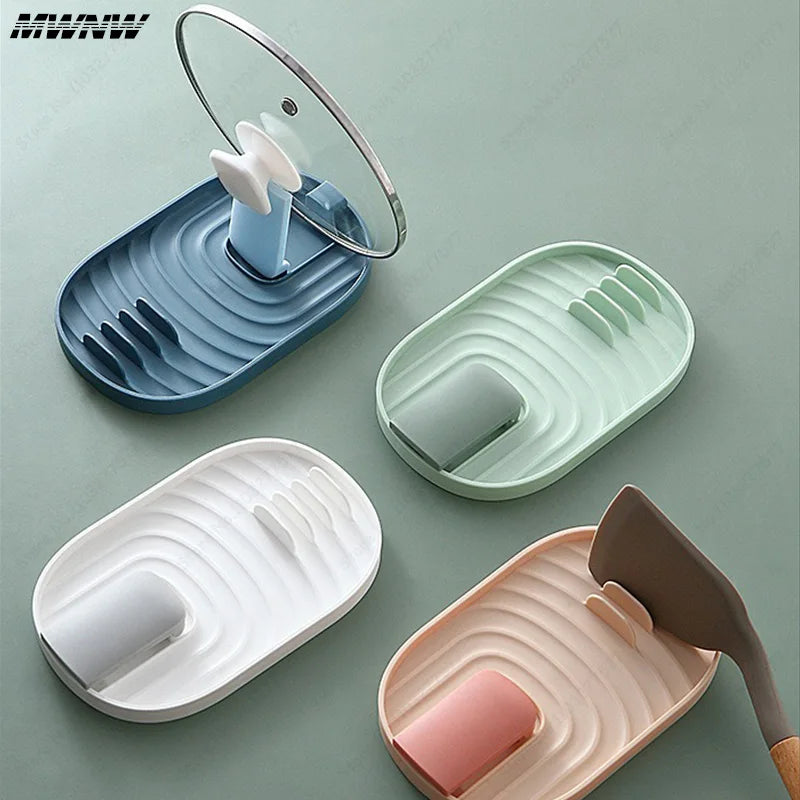 Foldable Kitchen Utensil & Lid Storage Rack