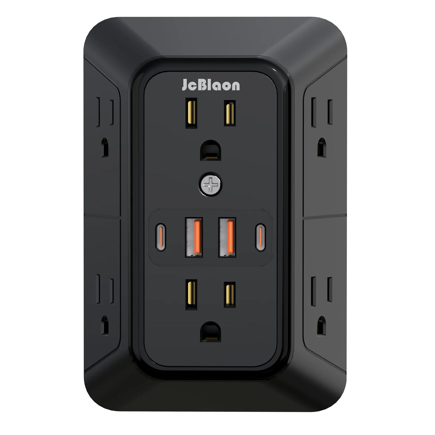 Power Strip 6 AC Outlets with 2 USB & 2 Type-C Ports
