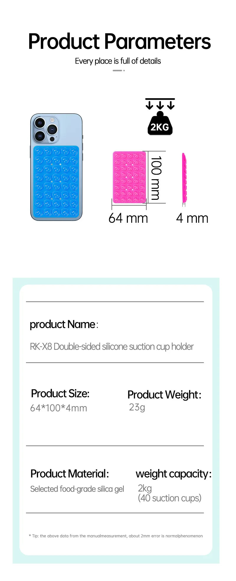 Silicone Suction Cup Phone Stand & Grip
