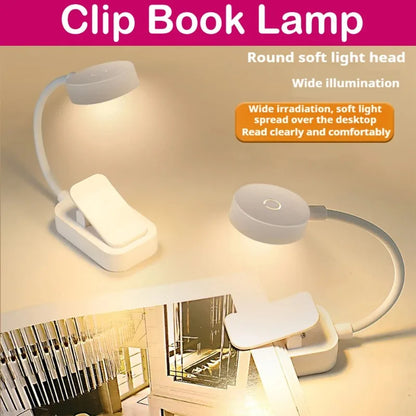Clip-On LED Book Light – Eye Protection Reading Lamp