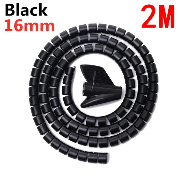 Flexible Spiral Cable Organizer & Wire Protector – 10mm & 16mm