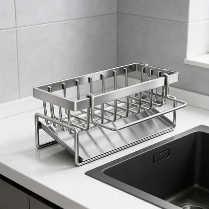 Carbon Steel Kitchen Sink Drain Rack & Organizer