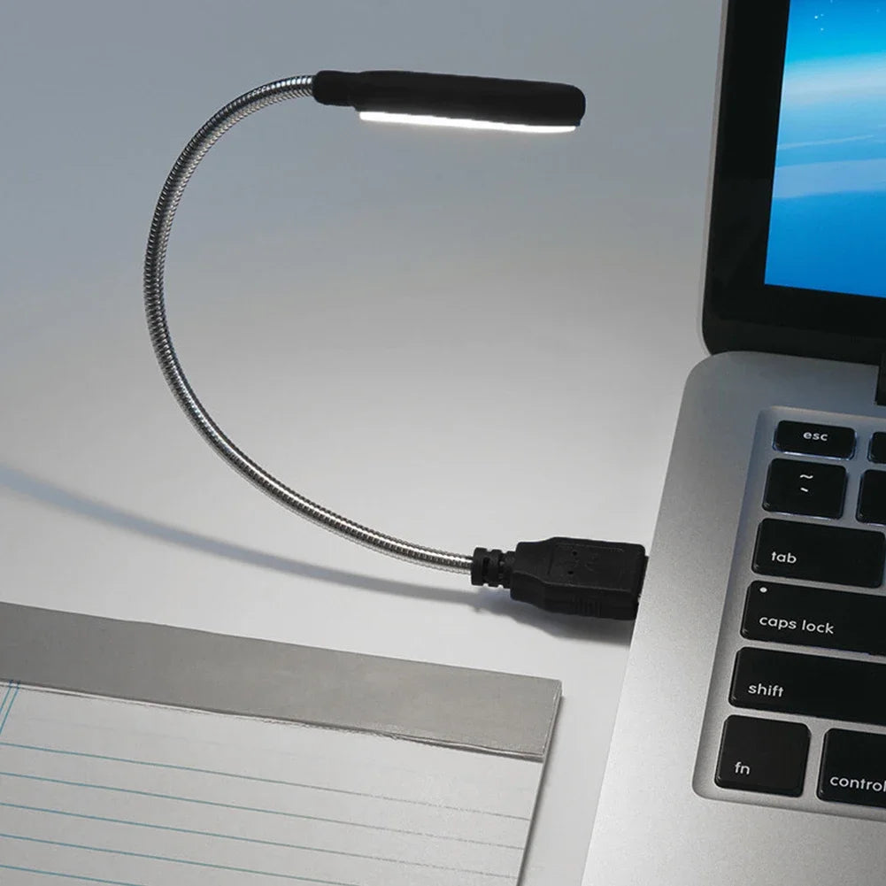 Mini USB LED Reading Lamp – Flexible Neck for Laptop, Power Bank & PC