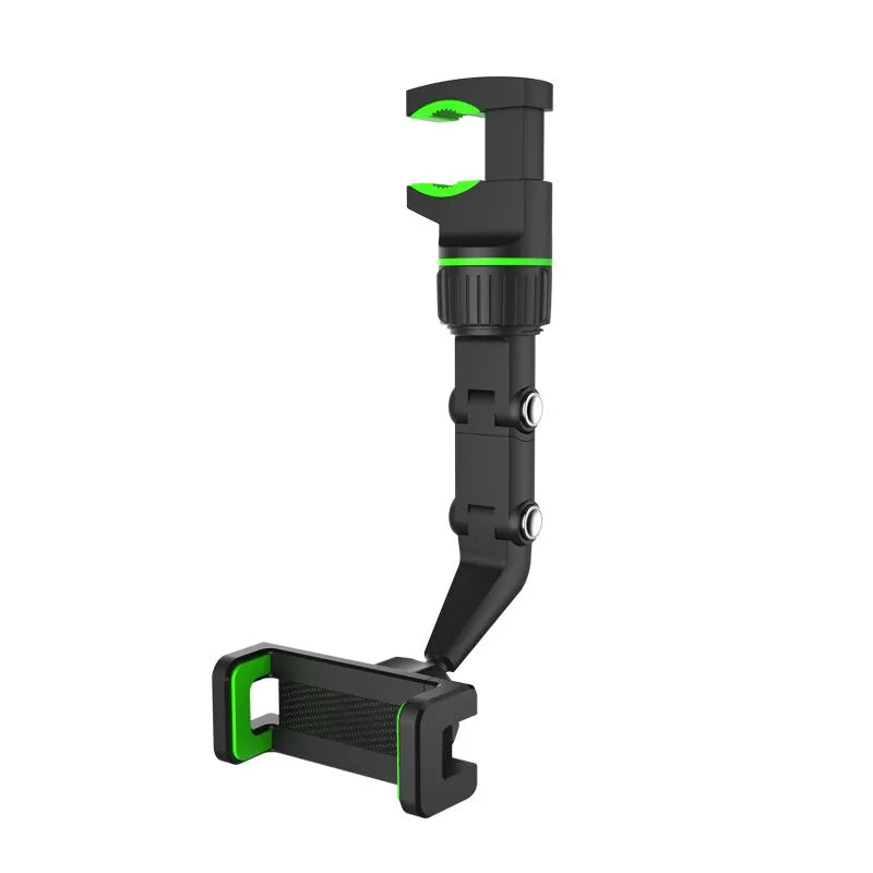 360° Rotatable Rearview Mirror Car Phone Mount