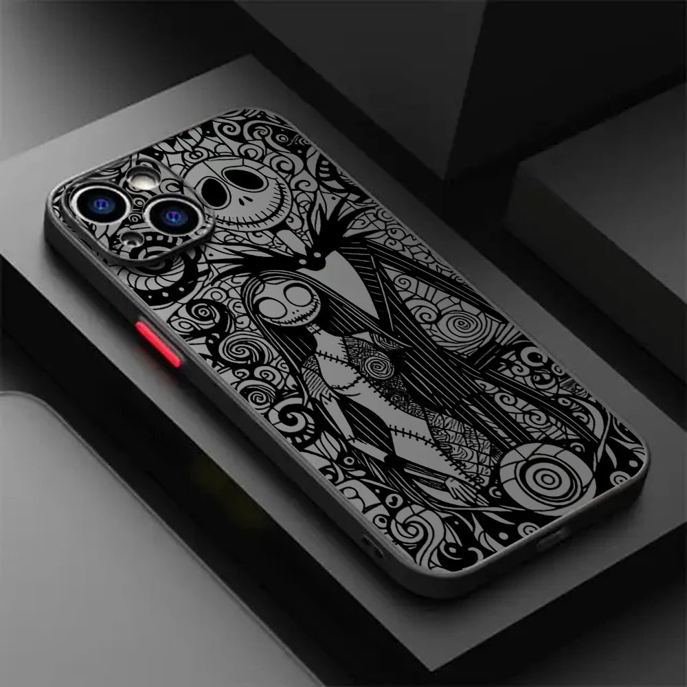 Halloween J-Jack S-Skellington Phone Case For iPhone 17e 17 16e 16 15 14 13 12 11 Mini Pro Air Max X XR XSMax 7 8 6 6s Plus