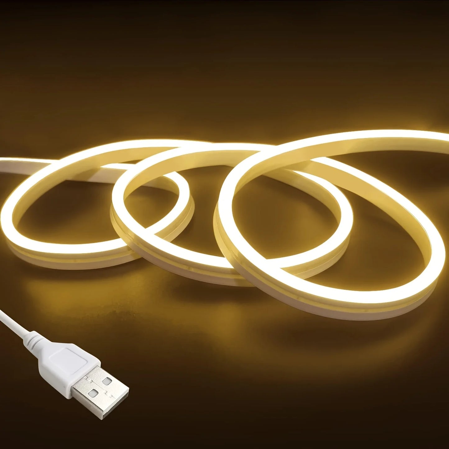 USB LED Neon Strip Light – Dimmable, Waterproof IP67, 1-5m