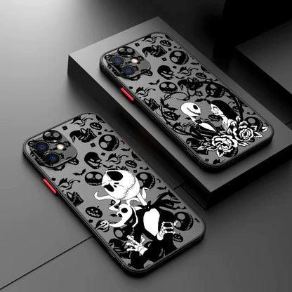 Halloween J-Jack S-Skellington Phone Case For iPhone 17e 17 16e 16 15 14 13 12 11 Mini Pro Air Max X XR XSMax 7 8 6 6s Plus