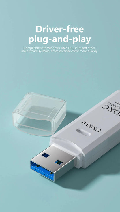 2-in-1 USB 3.0/2.0 Card Reader – SD & TF Compatible