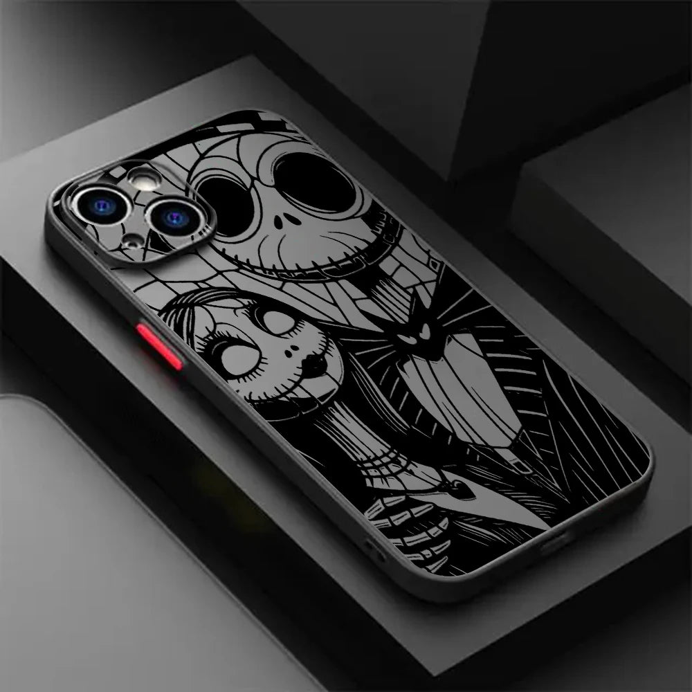 Halloween J-Jack S-Skellington Phone Case For iPhone 17e 17 16e 16 15 14 13 12 11 Mini Pro Air Max X XR XSMax 7 8 6 6s Plus
