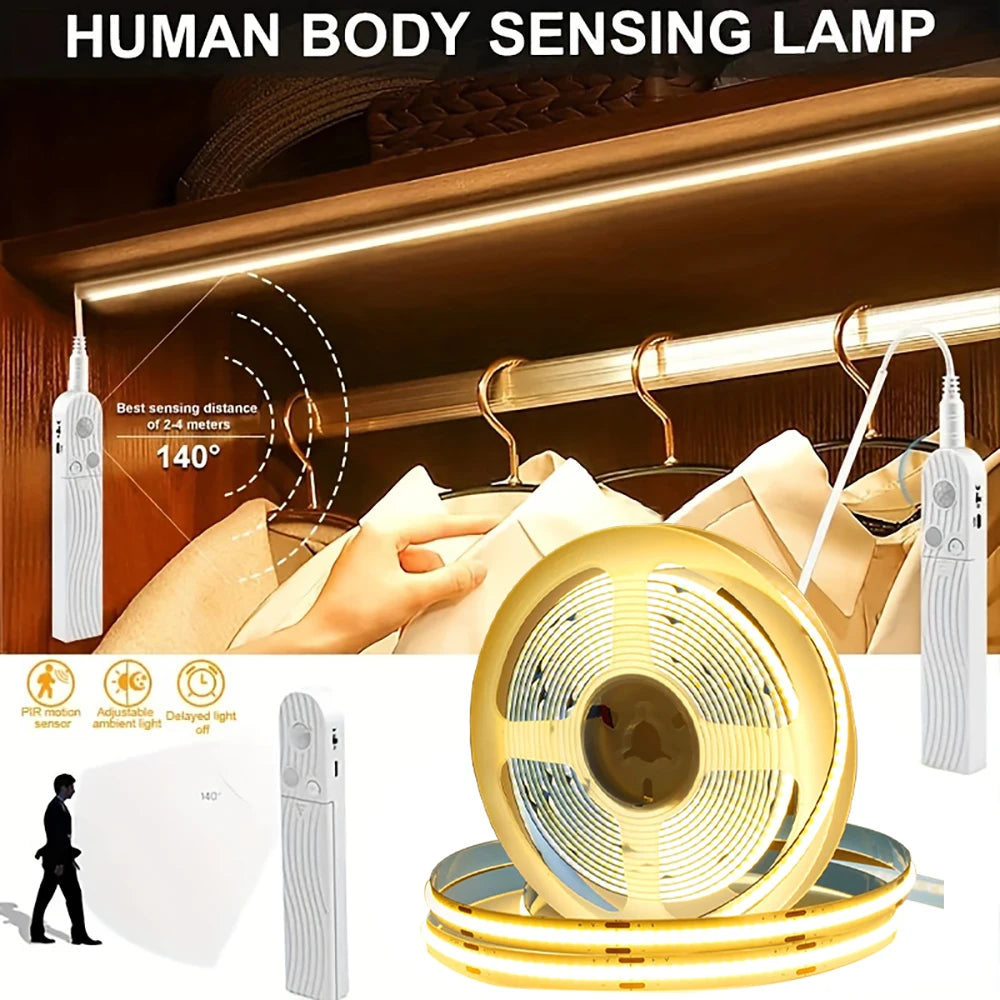 Motion Sensor COB LED Strip Lights