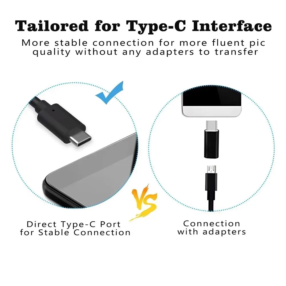USB Endoscope Camera – IP67 Waterproof Inspection Borescope for Android & PC