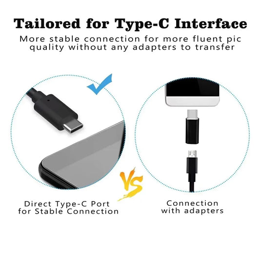 USB Endoscope Camera – IP67 Waterproof Inspection Borescope for Android & PC