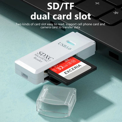 2-in-1 USB 3.0/2.0 Card Reader – SD & TF Compatible