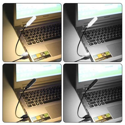 Mini USB LED Reading Lamp – Flexible Neck for Laptop, Power Bank & PC