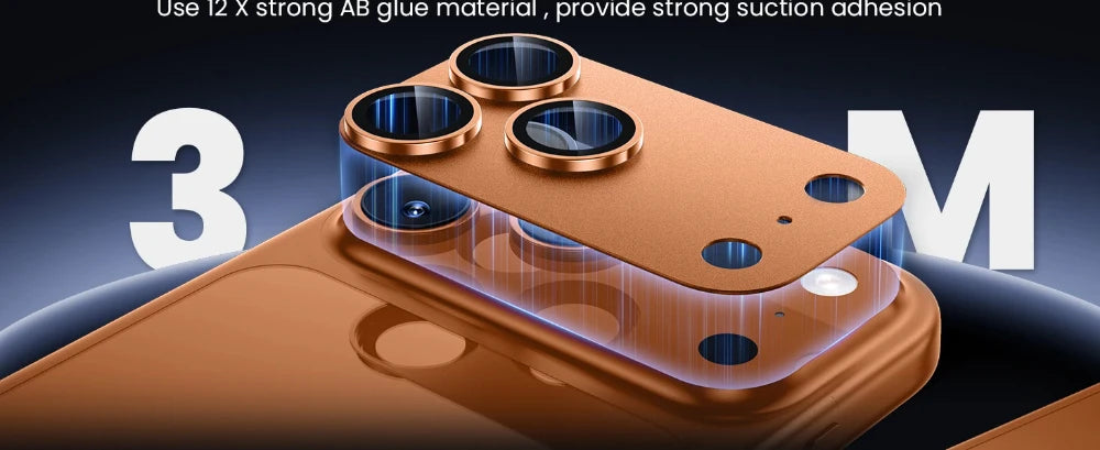 NNBILI For Phone 17 Pro Max Camera Lens Protector Strong Adsorption Metal 9H+ Tempered Glass Camera Screen Full Protective Cover