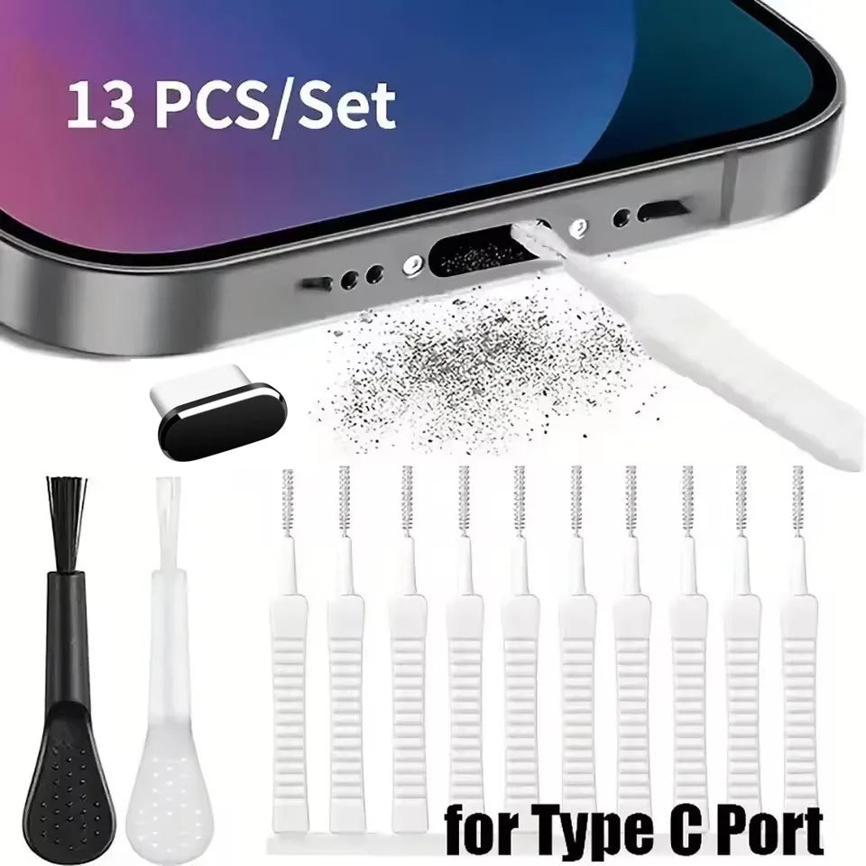13-Piece Phone Cleaning Kit – Charging Port & Speaker Cleaner