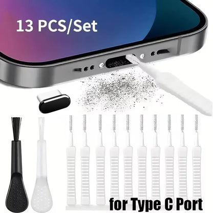 13-Piece Phone Cleaning Kit – Charging Port & Speaker Cleaner
