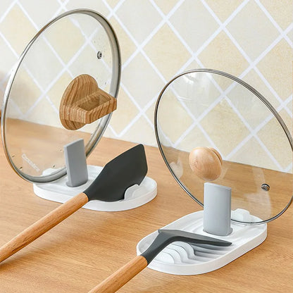 Foldable Kitchen Utensil & Lid Storage Rack