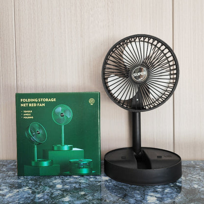 Portable USB Rechargeable Folding Desk Fan