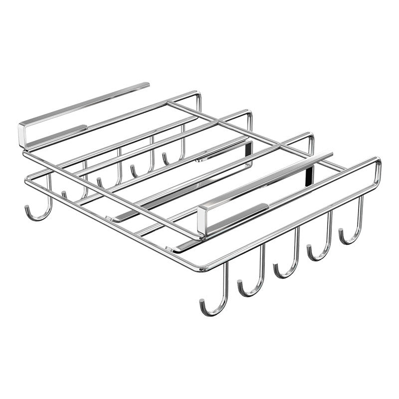 Kitchen stainless steel cabinet overhangs