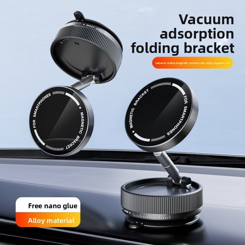Magnetic Vacuum Car Phone Holder with 360° Rotation & MagSafe Support