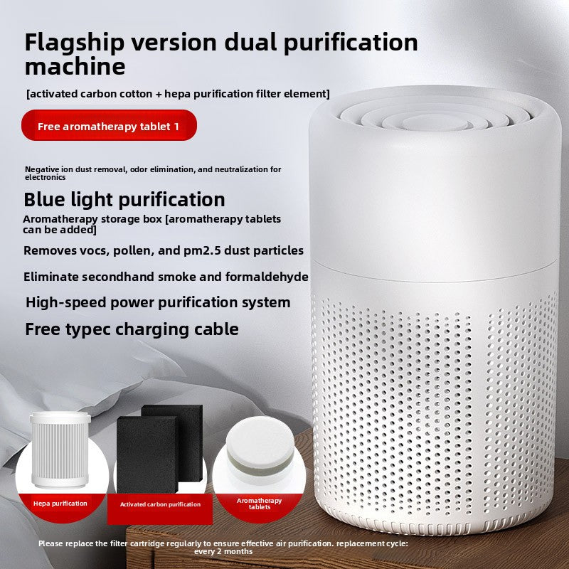 Portable Desktop Air Purifier with HEPA Filter